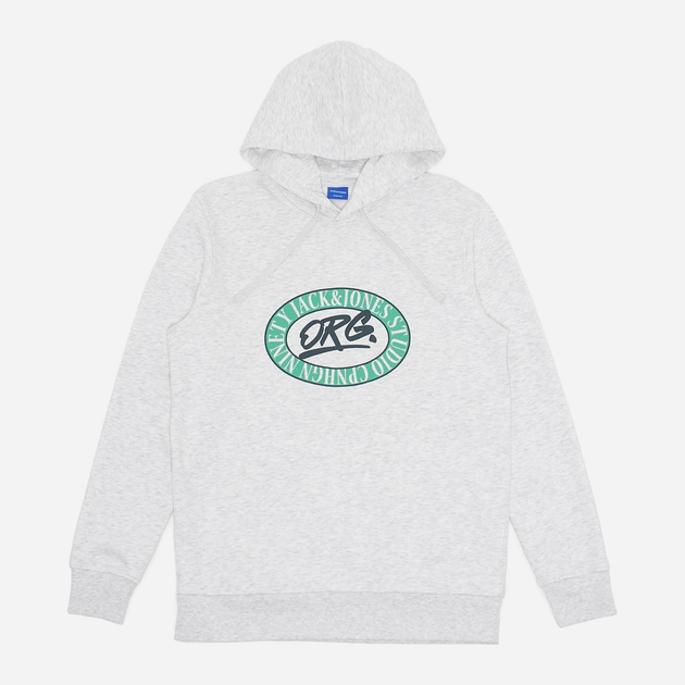 Худи утепленное на флисе мужское Jack & Jones XAZ421160AIWK L Серое ...