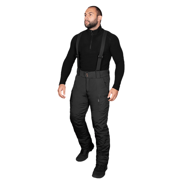 Штани тактичні зимові чоловічі утеплені штани для силових структур Patrol Taslan Чорні (7357), XXXL (OPT-36701) - зображення 2