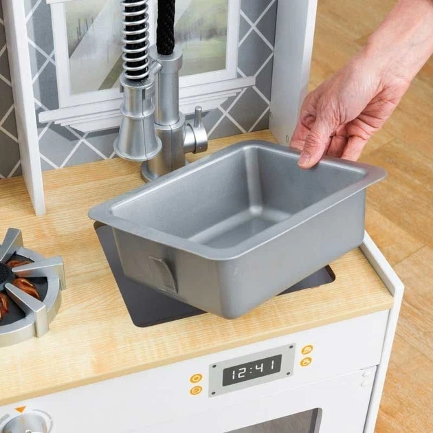 Детская кухня KidKraft со светом и звуком Lets Cook Light and Sound, 53395 - Фото 3 Детская кухня KidKraft со светом и звуком Lets Cook Light and Sound, 53395 - изображение 3