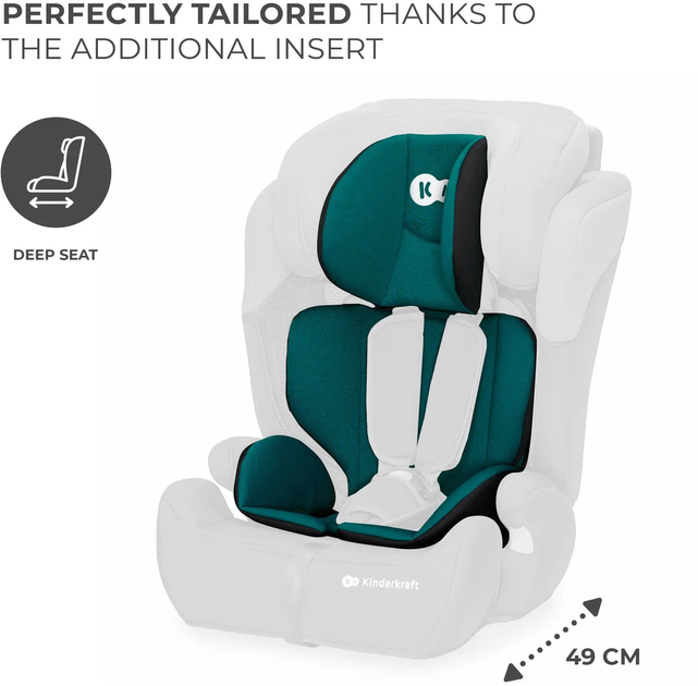 Fotelik samochodowy Kinderkraft Comfort Up i-Size Green (KCCOUP02GRE0000) - obraz 8