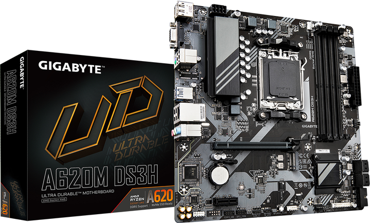 Материнська плата Gigabyte A620M DS3H (sAM5, AMD A620, PCI-Ex16) - зображення 5