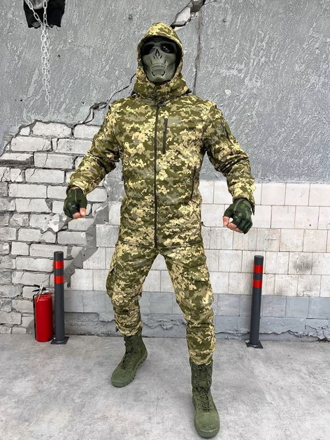 Тактическая теплая зимняя военная форма костюм Charter ( Куртка + Штаны ), Камуфляж: Пиксель ВСУ, Размер: XXL - изображение 1