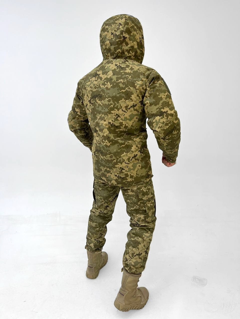 Тактичний зимовий теплий військовий комплект OH/13 ( Куртка + Штани ), Камуфляж: Піксель ЗСУ, Розмір: S - зображення 2