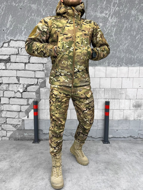 Тактичний зимовий теплий військовий комплект SL/11 ( Куртка + Фліска + Штани ), Камуфляж: Мультикам, Розмір: XXL - зображення 2