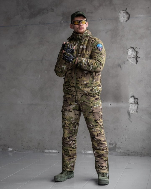 Тактичний зимовий теплий військовий костюм Level 7 ( Куртка + Штани ), Камуфляж: Мультикам, Розмір: L - зображення 1