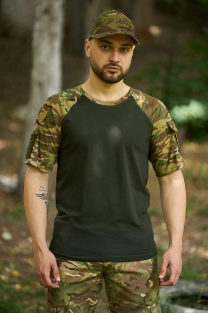 Тактическая футболка Sleeve хаки/мультикам S - изображение 1