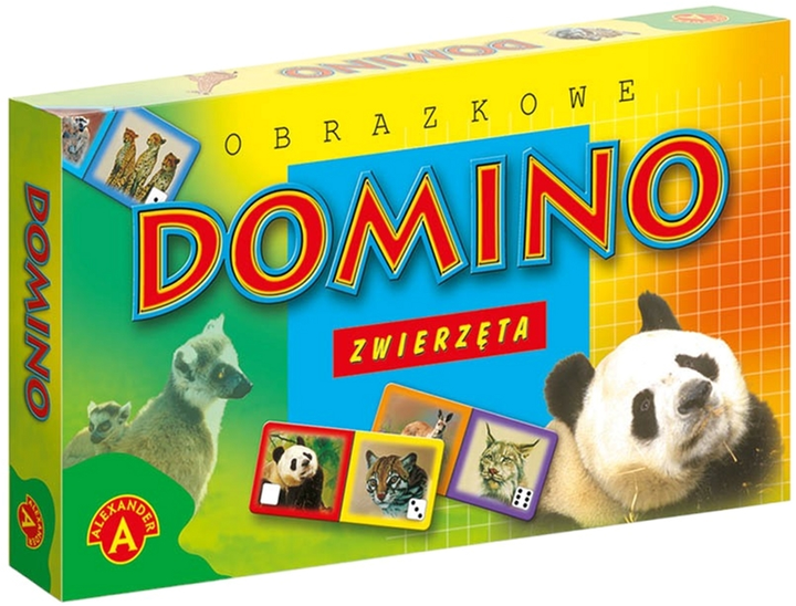 Gra planszowa Alexander Domino Zwierzęta (5906018002058) - obraz 1