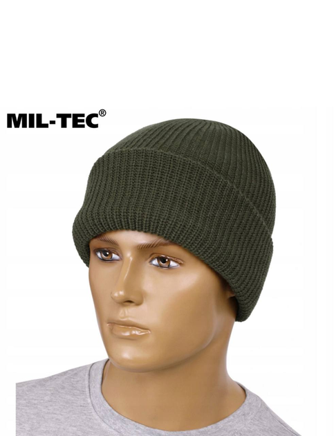 Зимова шапка Mil-tec Оливковий Універсальний - зображення 2
