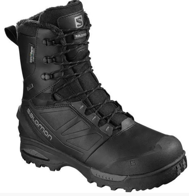 Зимние теплые берцы Salomon Toundra Forces CSWP 42.5 Черный - изображение 1