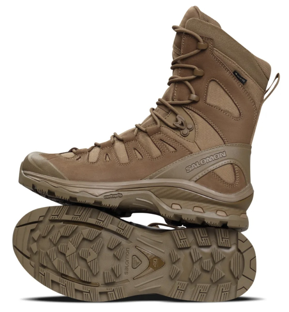 Чоловічі Зимові черевики Берці Salomon Quest 4D Forces High GTX , колір койот, розмір 40 2/3, 26,5 см Польові, тактичні - зображення 1