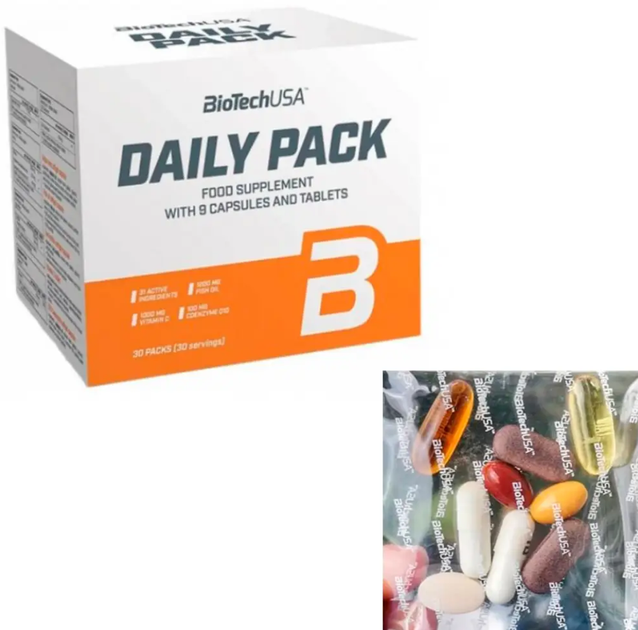 Комплекс витаминов и минералов BioTech Daily Pack 30 пак биотеч дейли пак - Фото 2 Комплекс витаминов и минералов BioTech Daily Pack 30 пак биотеч дейли пак - изображение 2
