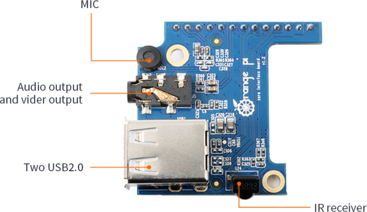 Плата расширения Orange Pi Zero (RD013) - изображение 4