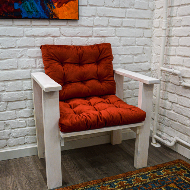 Подушка для садовой мебели (13742-sp) 60х60 см Time Textile Красный ...