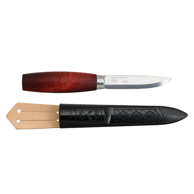 Нож Morakniv Classic No 1/0 углеродистая сталь MoraKniv 17 см (sad0001376) Красно-серебристый - изображение 1