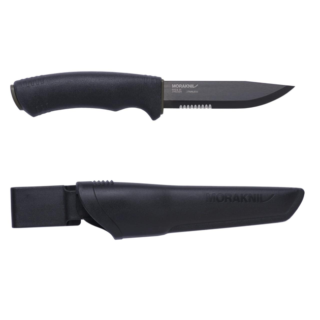 Ніж Morakniv Bushcraft Black SRT нержавіюча сталь MoraKniv 25,8 см (sad0001367) Чорний - зображення 1