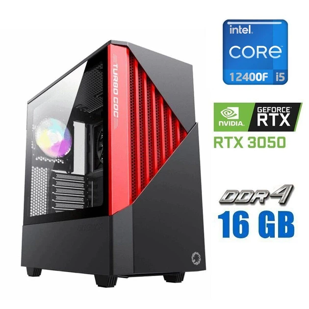 Игровой ПК Tower / Intel Core i5-12400F (6 (12) ядра по 2.5 - 4.4
