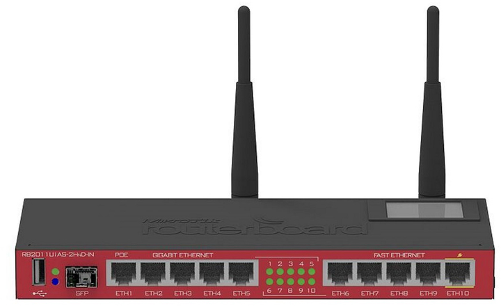 Маршрутизатор MikroTik RB2011UiAS-2HnD-IN – фото, отзывы ...