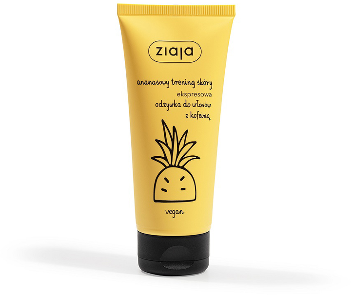 Бальзам для волосся Ziaja Pineapple Тренінг шкіри з кофеїном експрес 100 мл (5901887050421) - зображення 1