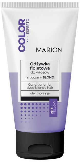 Odżywka Marion Color Esperto do włosów farbowanych na blond fioletowa 150 ml (5902853065210) - obraz 1