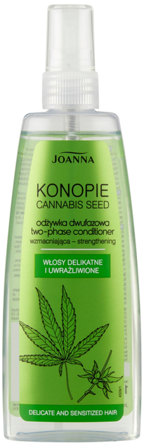 Odżywka Joanna Konopie dwufazowa do włosów delikatnych i uwrażliwionych w sprayu 150 ml (5901018019877) - obraz 1