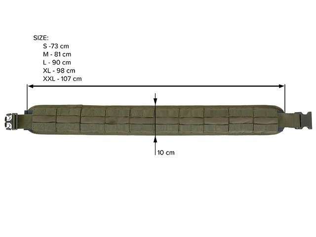 Пояс тактичний розвантажувальний MOLLE (розмір XL) – COYOTE [8FIELDS] - зображення 2