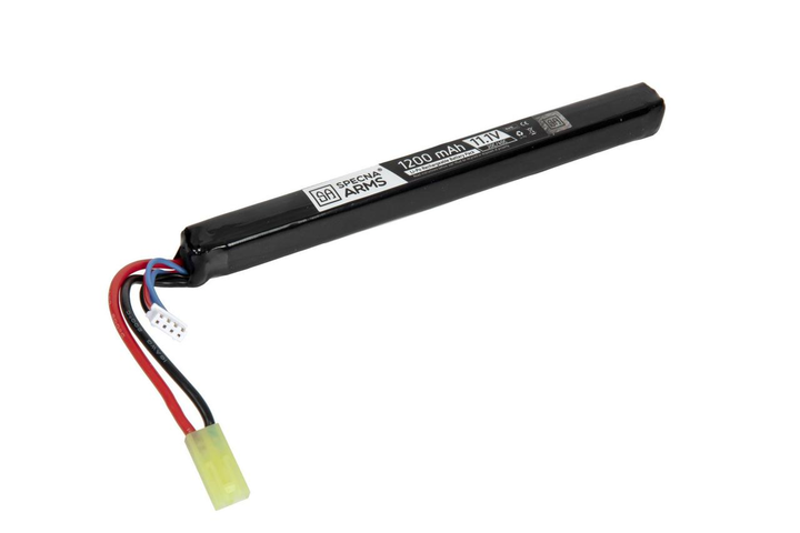 Аккумулятор под крышку ствольной коробки АК LiPo 11,1V 1200mAh 20C/40C - Tamiya [Specna Arms] (для страйкбола) - изображение 1