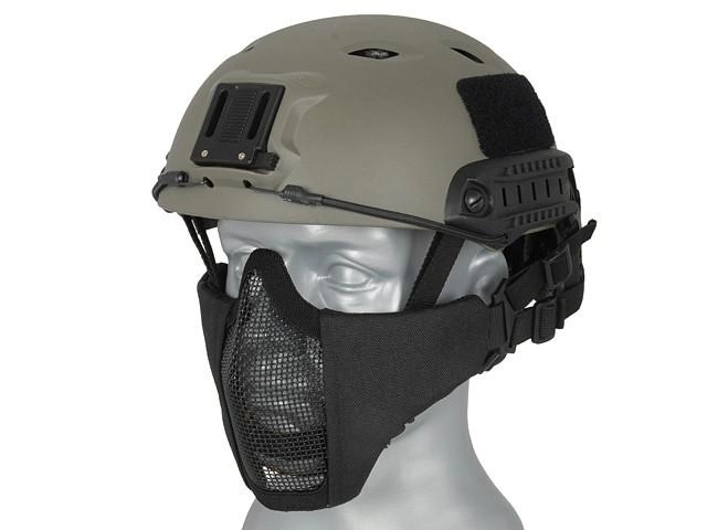 Маска Stalker Evo с монтажом для шлема FAST - black [Ultimate Tactical] - изображение 1
