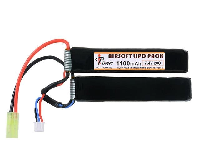 Акумулятор Li-Po 1100mAh 7,4 V 20C [IPower] (для страйкболу) - зображення 1