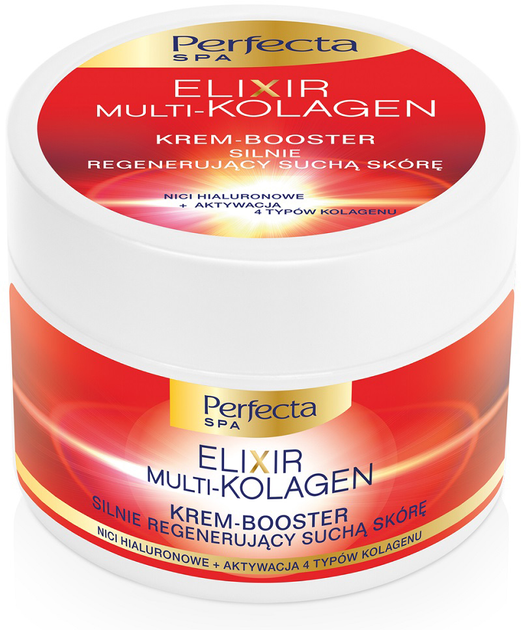Krem-booster Perfecta Elixir Multi-Kolagen silnie regenerujący suchą skórę 225 ml (5900525039521) - obraz 1