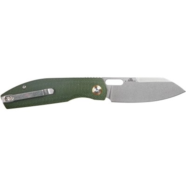 Ніж CJRB Ekko Micarta Green (J1929-MGN) - изображение 2