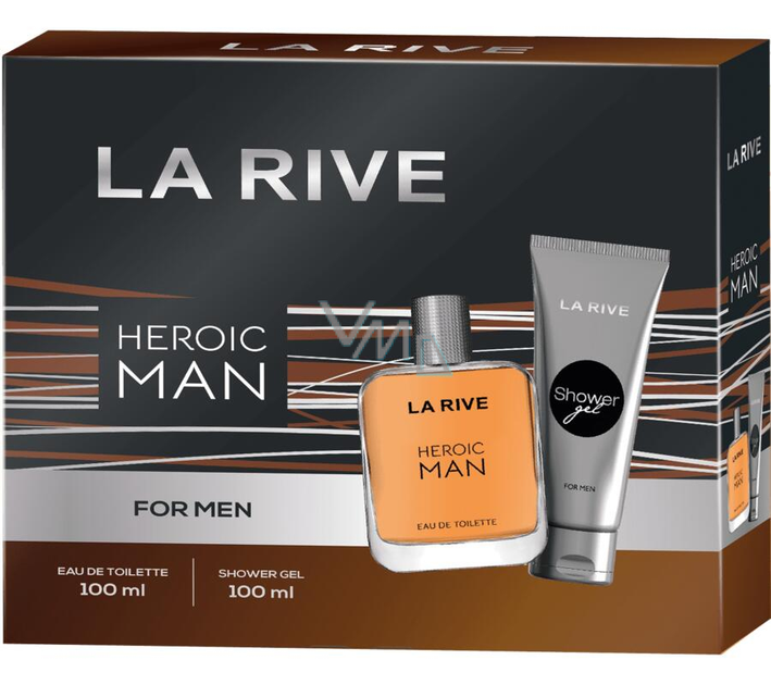 Zestaw La Rive Heroic Man woda toaletowa 100 ml + żel pod prysznic 100 ml (5903719641821) - obraz 1