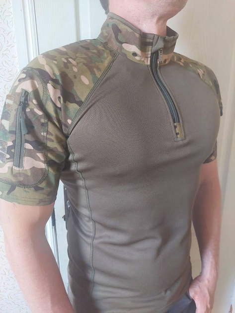 Тактическая рубашка весна-лето убакс с коротким рукавом Мультикам L - изображение 1