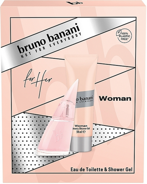 Zestaw damski Bruno Banani Woman Woda toaletowa damska 30 ml + Żel pod prysznic 50 ml (3616302023363) - obraz 2