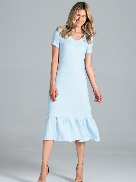 Плаття жіноче Figl M827 L Світло-синє (5902194396530) - зображення 3