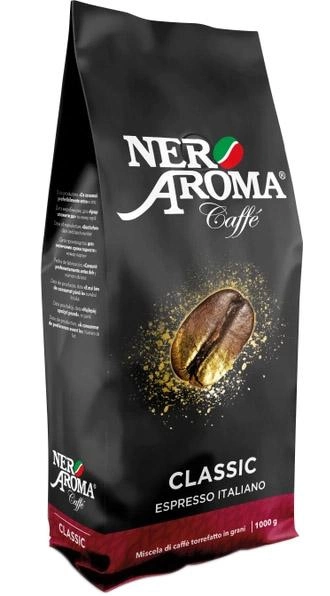 Акція на Кава в зернах Nero Aroma Classic 1 кг від Rozetka