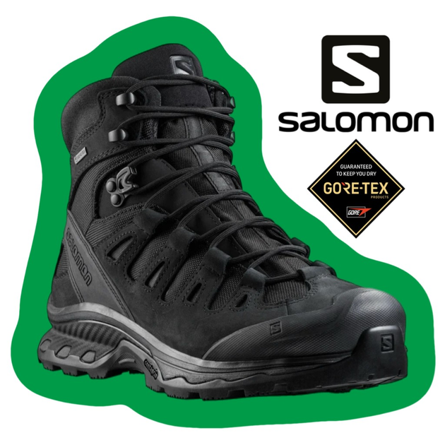 Ботинки тактические Salomon Quest 4D GTX Forces 2 Black (Черный) UK 6/EU 39.5 - изображение 2