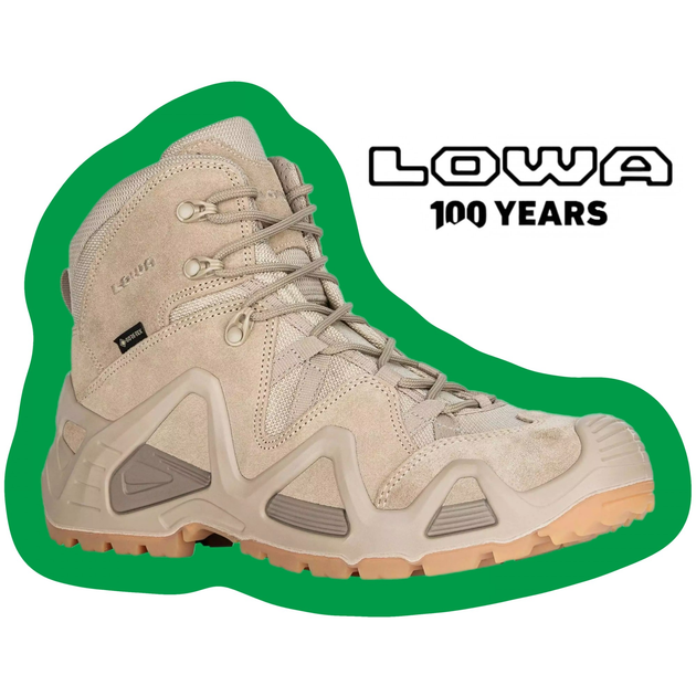 Ботинки тактические Lowa zephyr GTX Mid TF Desert (Бежевый) UK 8/EU 42 - изображение 2