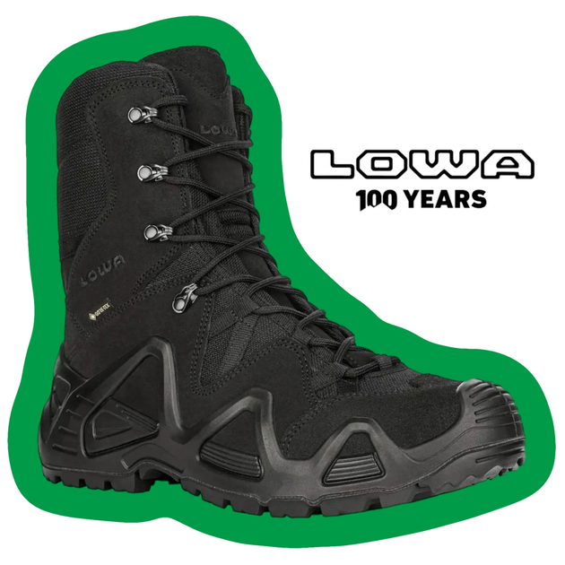 Высокие тактические ботинки Lowa zephyr hi gtx tf black (черный) UK 8/EU 42 - изображение 2