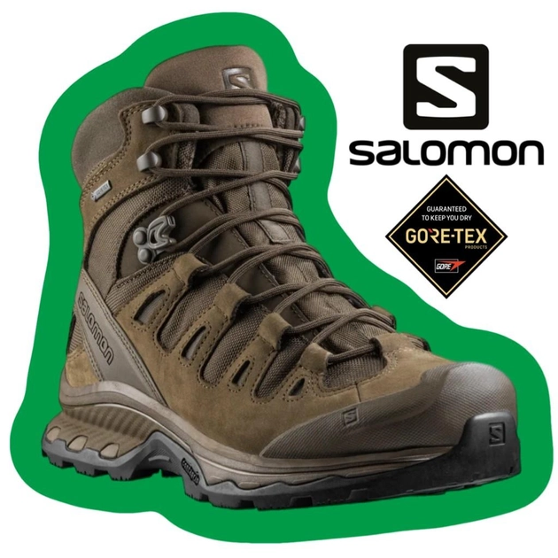 Ботинки тактические Salomon Quest 4D GTX Forces 2 Earth Brown EN (коричневый) UK 14.5/EU 50.5 - изображение 2