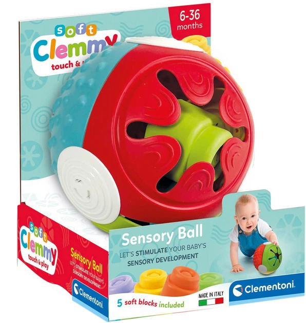 Zabawka sorter Clementoni Soft Clemmy Edukacyjna piłka sensoryczna (8005125176892) - obraz 2