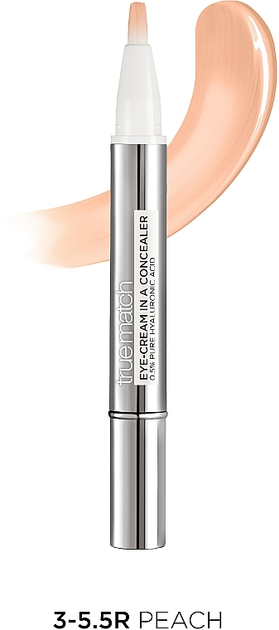 Консилер L'Oreal Paris True Match Eye-Cream In A Concealer 3-5.5R Peach ...