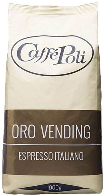 Акція на Кава в зернах Caffe Poli Oro Vending 1 кг від Rozetka