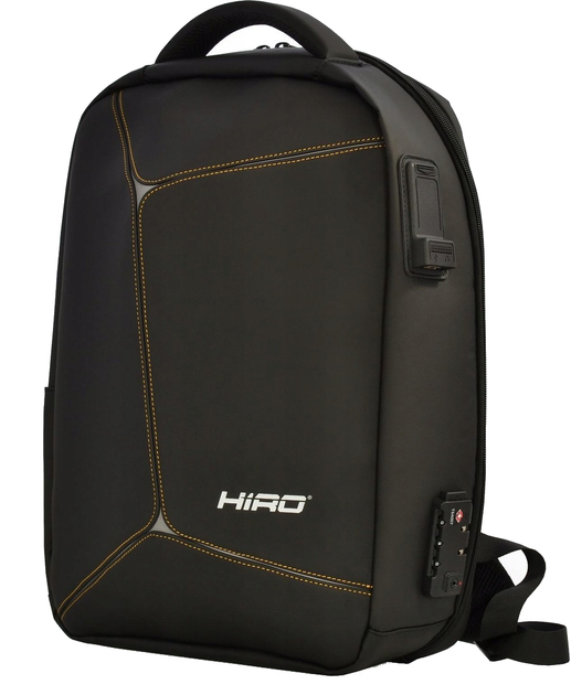 Plecak HIRO Rhino do laptopa 15.6 Czarny KLB190914 (5900626888271) - obraz 1