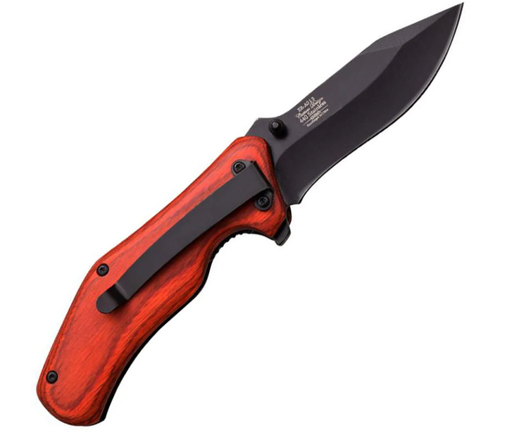 Рятувальний Складаний Ніж для Виживання Master Cutlery Elk Ridge ER-A013RW Spring Assisted ER-A013RW - зображення 2