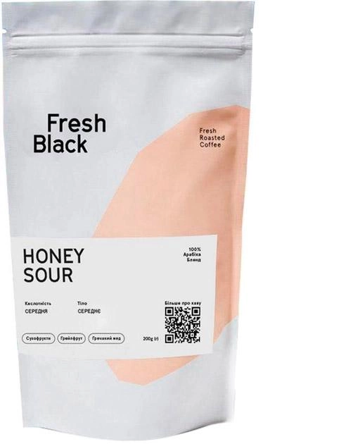 Акція на Кава в зернах суміш Fresh Black Honey Sour 200 г від Rozetka