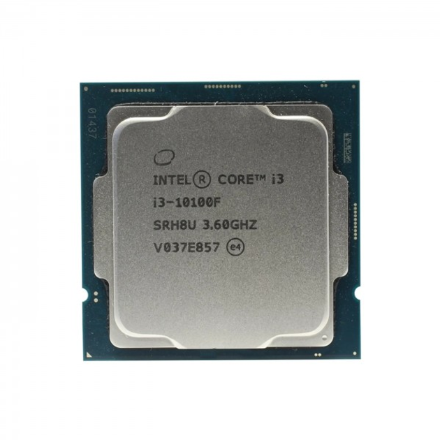 Процессор INTEL Core i3-10100F (4C/8T, 3.6-4.3GHz, 6MB, LGA1200) TRAY ...