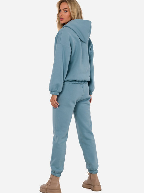 Bluza damska z kapturem krótka Made Of Emotion M759 S-M Niebieska (5905563713686) - obraz 4