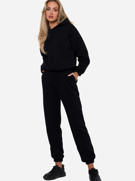 Bluza damska z kapturem krótka Made Of Emotion M759 S-M Czarna (5905563713716) - obraz 3