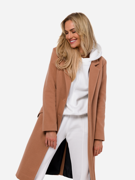 Bluza damska z kapturem krótka Made Of Emotion M759 S-M Ecru (5905563713747) - obraz 5