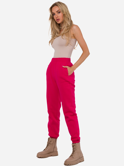 Спортивні штани жіночі Made Of Emotion M760 XL Малинові (5905563714010) - зображення 2